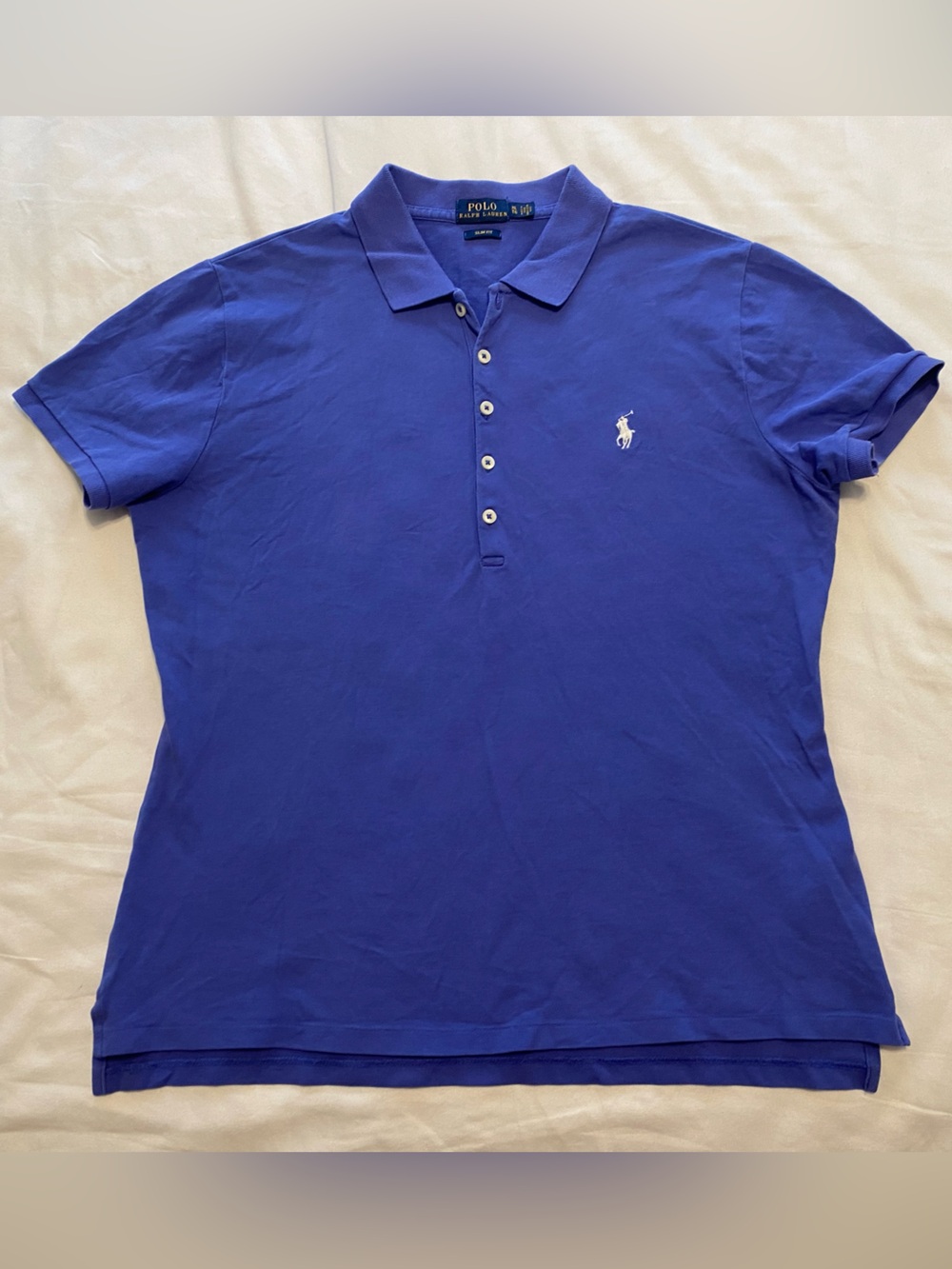 Ladies’ XL Slim Fit POLO Ralph Lauren Purple  Short Sleeve Polo Shirt